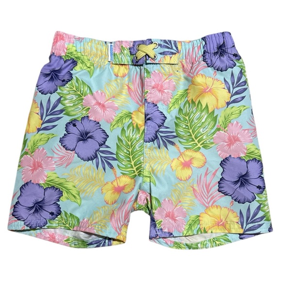 RUGGEDBUTTS Boys UPF50+ Sun Protection Fruits & Florals Swim Trunks size 4T - Picture 1 of 3